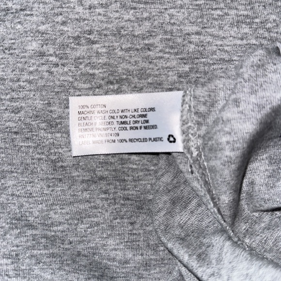 NEW Men’s rugby long sleeve shirt grey and white - Picture 3 of 4